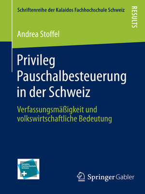 cover image of Privileg Pauschalbesteuerung in der Schweiz